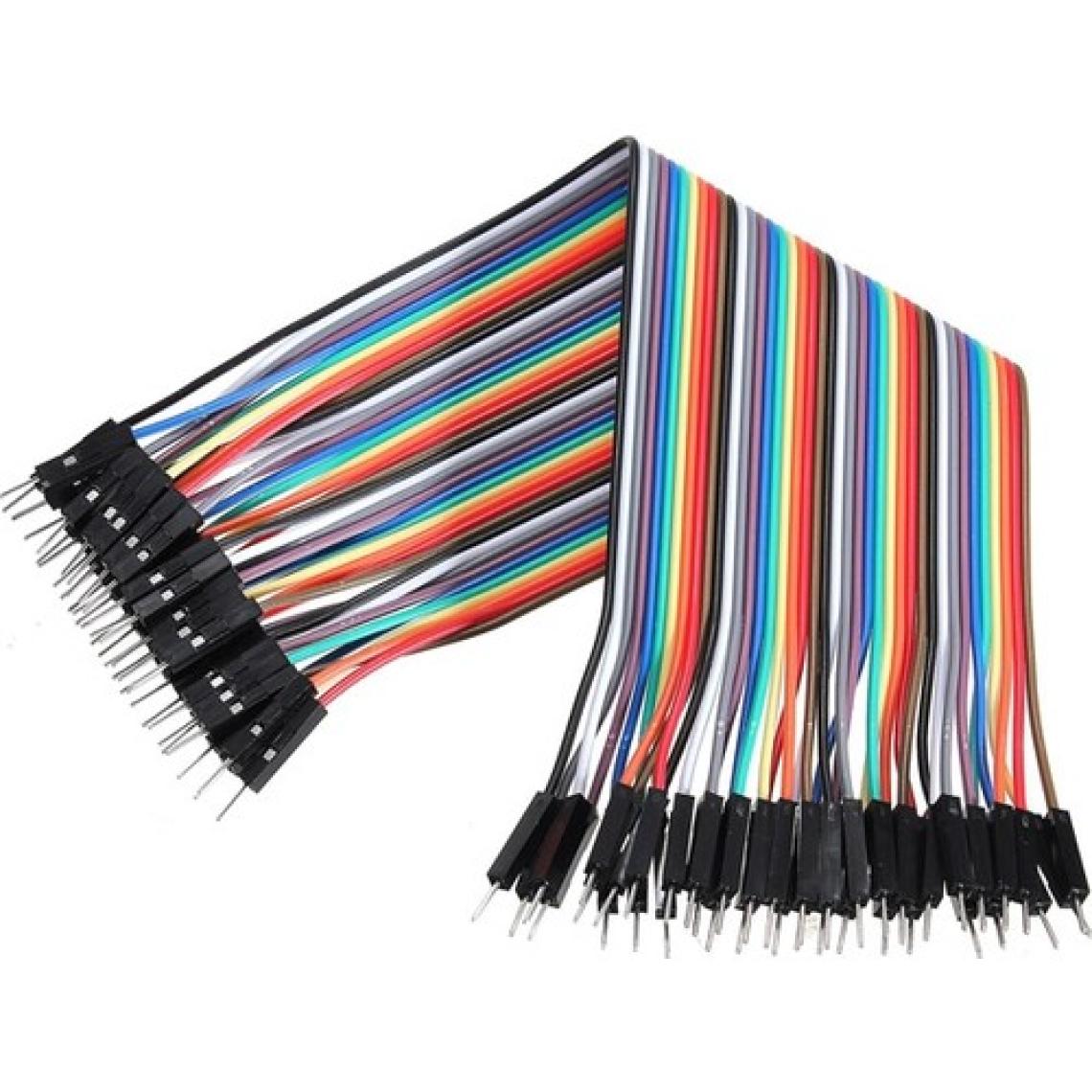 Güvenrob Erkek-Erkek Jumper Kablosu - Dupont Line 40 Pin 20cm