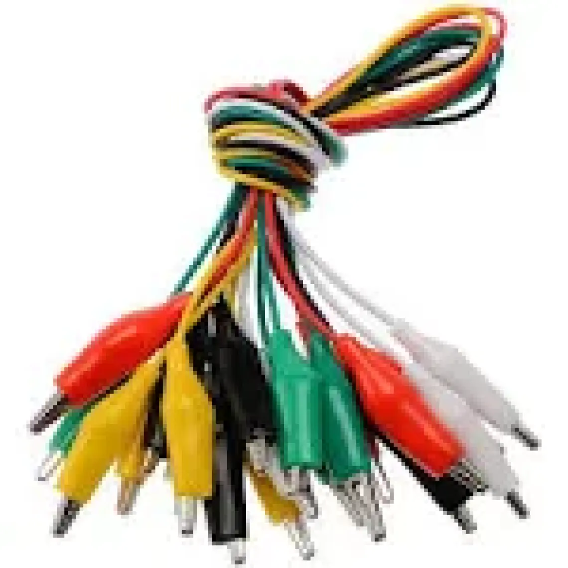 Kablolu Krokodil Test Kablosu 10 Adet Arduino Uyumlu, Raspberry Uyumlu