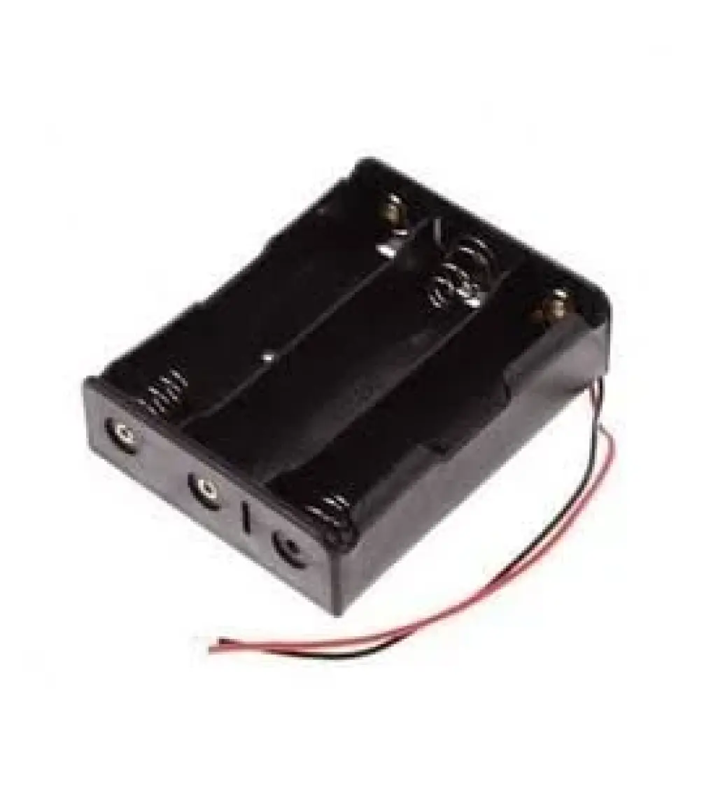 Arduino 3 Lü Kalem Pil Yuvası 3 Lü Yan Yana Pil Yatağı (Aa)
