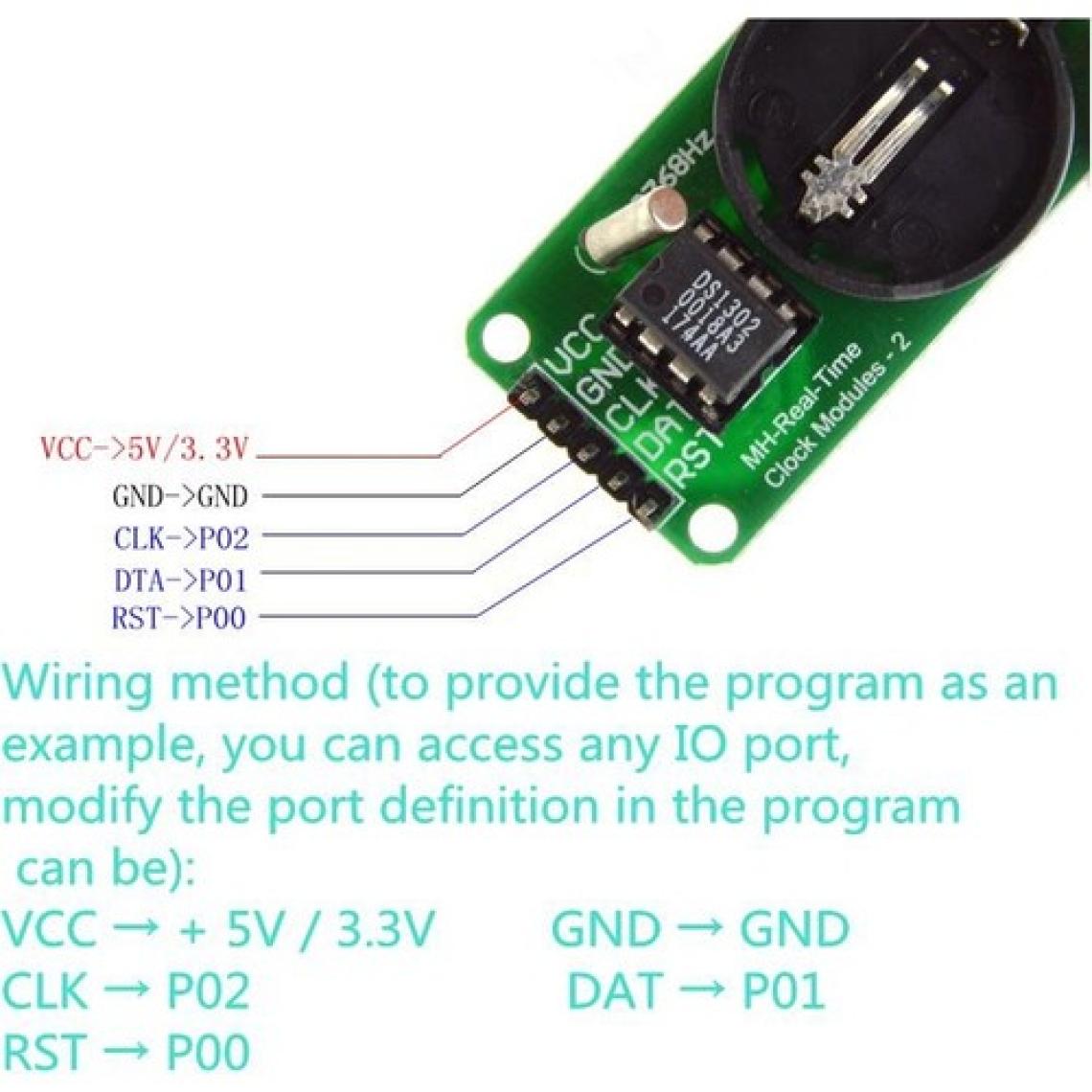 Robotekno DS1302 Gerçek Zaman Modülü Arduino