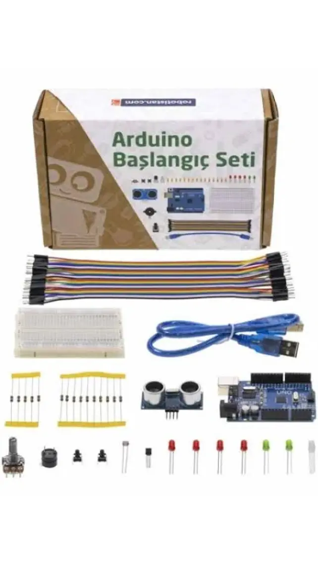 Arduino Uyumlu Uno Başlangıç Seti (Klon) (EKitap ve Videolu)