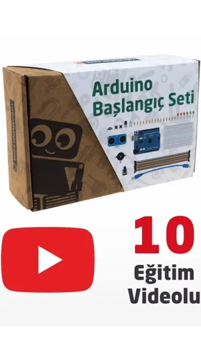 Arduino Uyumlu Uno Başlangıç Seti (Klon) (EKitap ve Videolu)