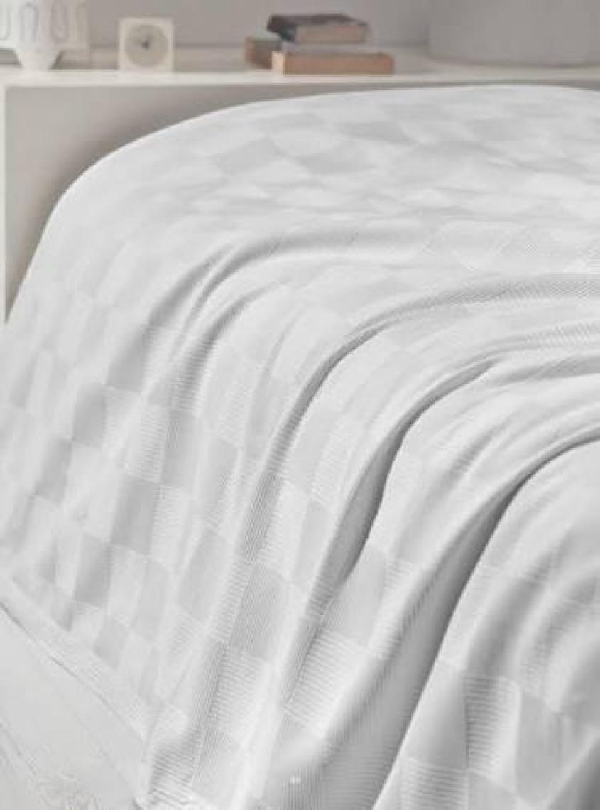 Lady Moda %100 Pamuk Dama Çift Kişilik Otel Pikesi 200X235