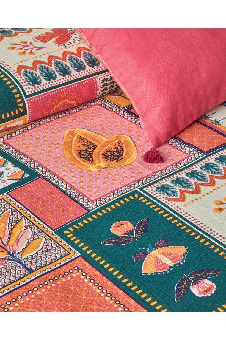 Tropic Patch Tek Kişilik Pike Pembe