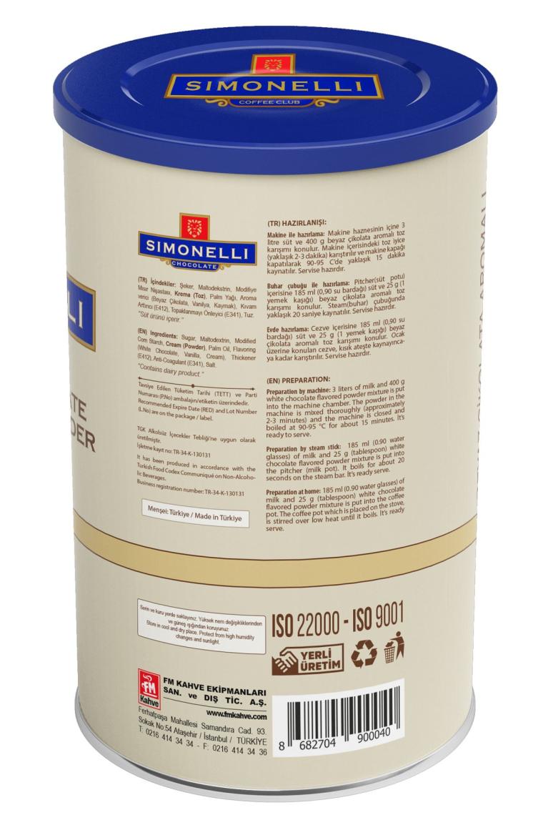 Beyaz Çikolata 900 gr