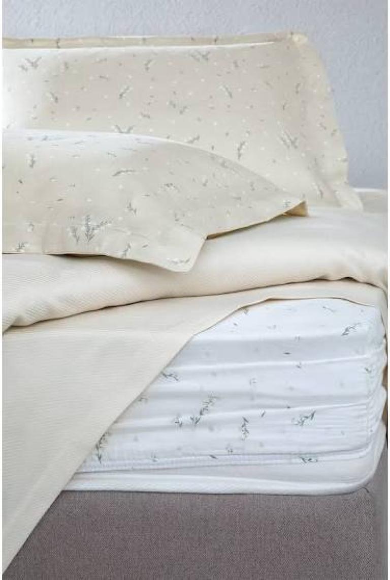 Yataş Bedding Ramona Çift Kişilik Bambu Pike Takımı - Ekru