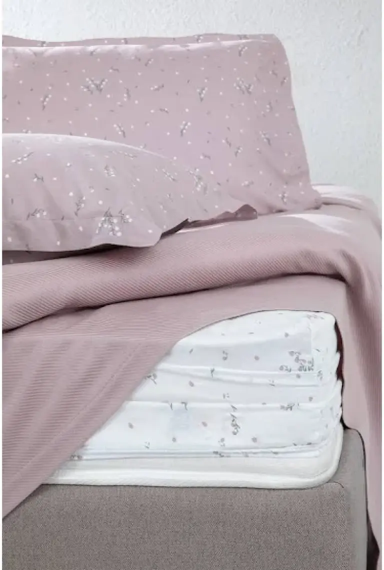 Yataş Bedding Ramona Çift Kişilik Bambu Pike Takımı - Mürdüm