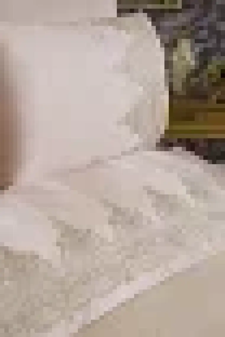 Çeyiz Diyarı Fransız Güpürlü Diana Pike Seti 3 Parça Bej