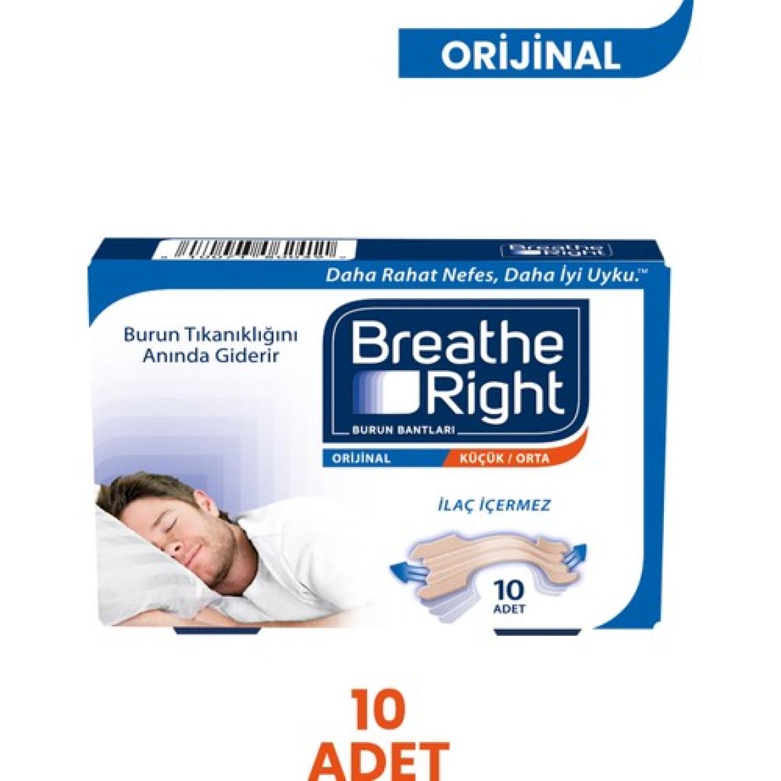 Breathe Right Klasik Normal Boy Burun Bandı 10'lu - Eski Ambalaj