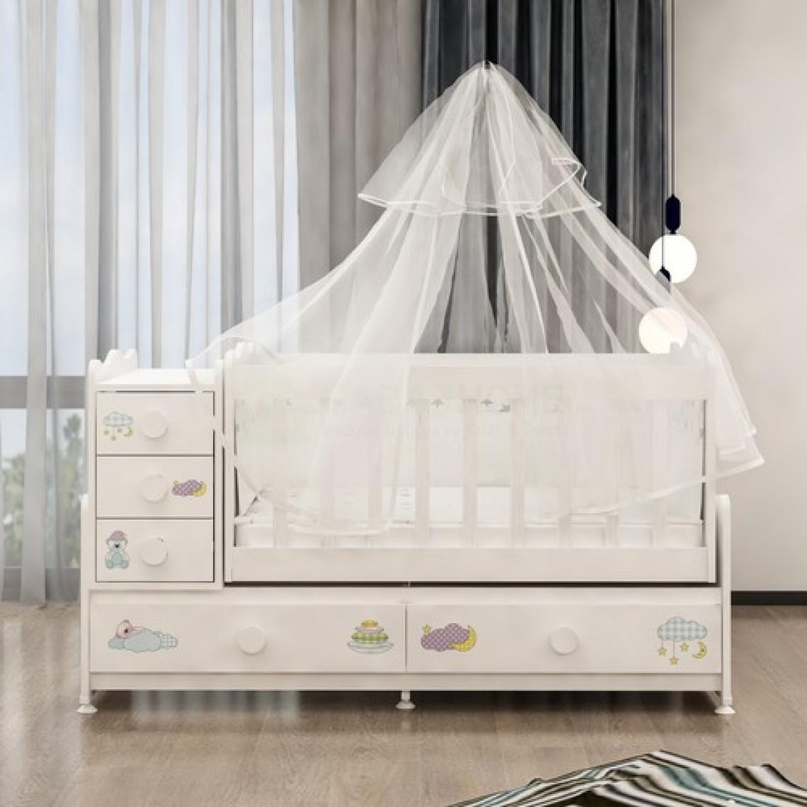 Garaj Home Melina Uykucu Bebek Odası Takımı - Yatak ve Uyku Seti Kombinli