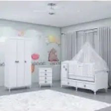 Garaj Home Sude Asansörlü Yıldız 4 Kapaklı Bebek Odası Takımı