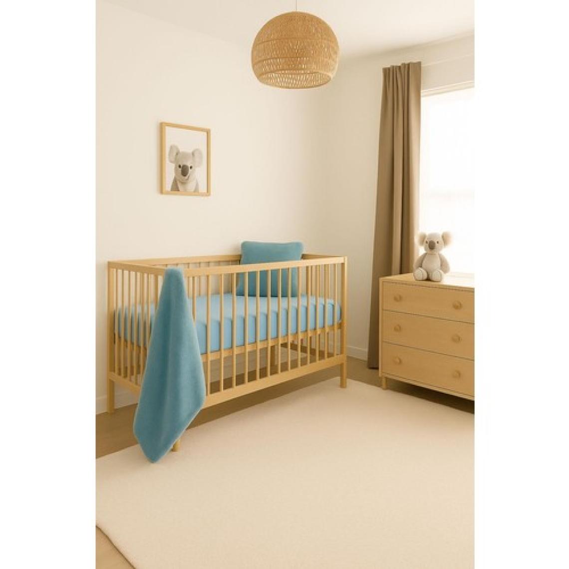 2 Adet 50 x 90 x 10 cm Anne Yanı Lastikli Penye Kumaş Bebek Çarşafı