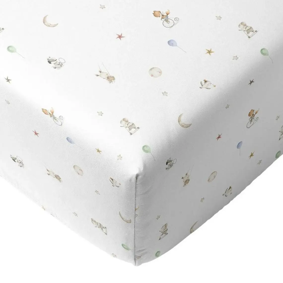 Casadora Baby Circus 100% Pamuk Penye Lastikli Bebek Çarşafı - 70X140X20 cm
