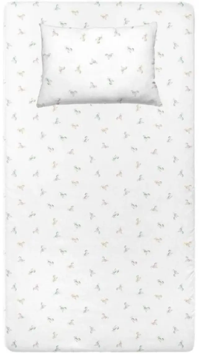 Casadora Baby Astra %100 Pamuk Saten Bebek Lastikli Çarşaf Seti- 70X140CM + 35X45 cm