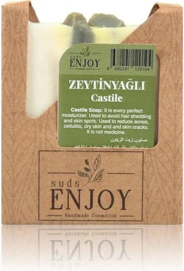 sudsenjoyoil Doğal Zeytinyağlı El Yapımı Yüz, Saç ve Vücut Sabunu 100 gr