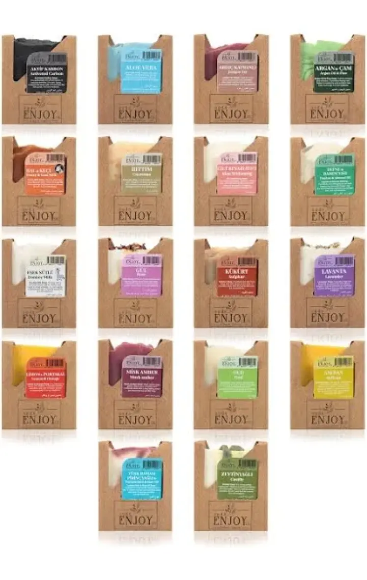 sudsenjoyoil Doğal Zeytinyağlı El Yapımı Yüz, Saç ve Vücut Sabunu 100 gr