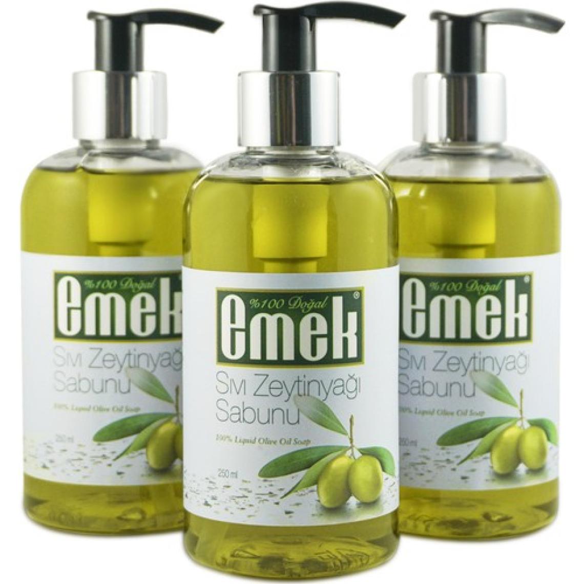 Emek Doğal Sıvı Zeytinyağı Sabunu 250 ml 3'lü Ekonomik Paket