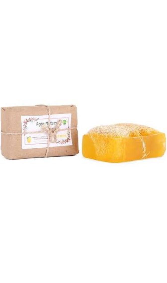 Agon  El Yapımı Doğal Kabak Lifli Limon Sabunu 120 gr