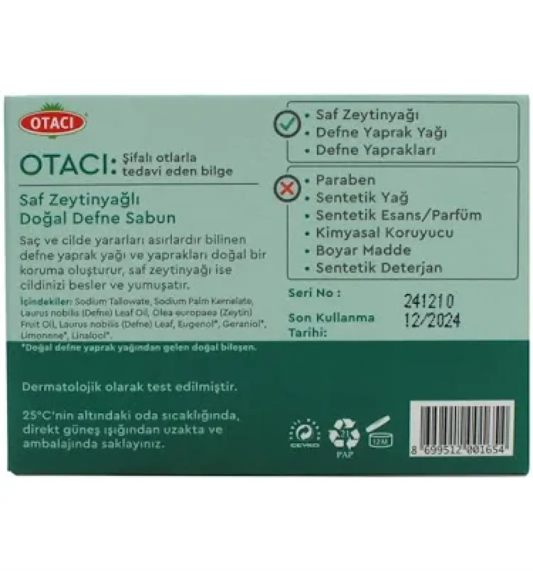 Otacı Sabun Defne Saç & Vücut 100 gr