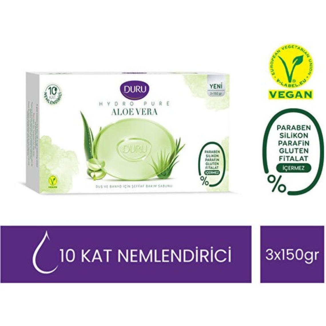 Duru Hydro Pure Aloevera 3 Adet Sabun 450Gr