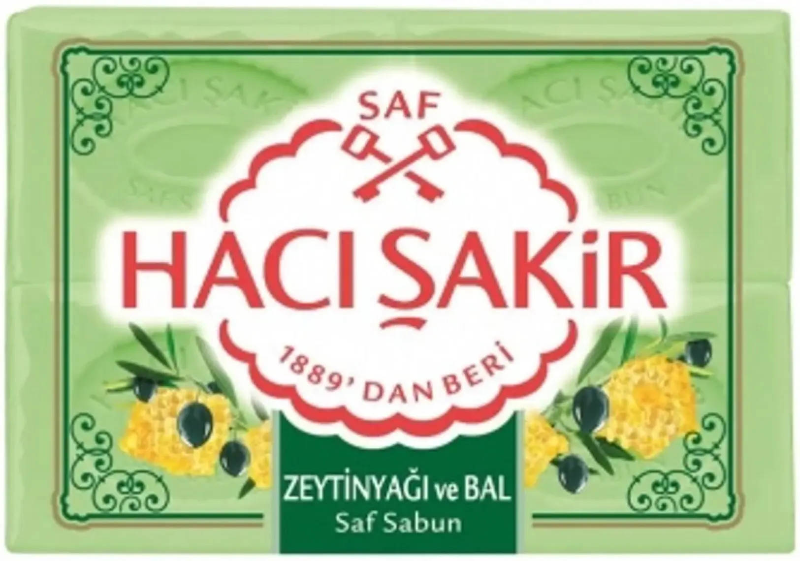 Hacı Şakir Zeytinyağı & Bal Kalıp Sabun 4x150GR