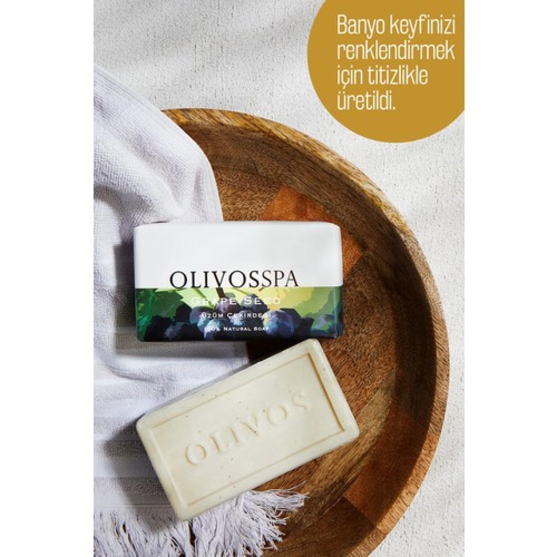 Olivos %100 Doğal Spa Serisi Üzün Çekirdeği Ve Zeytinyağı Katı Sabun El Sabunu Nem Dengeleyici 250 gr