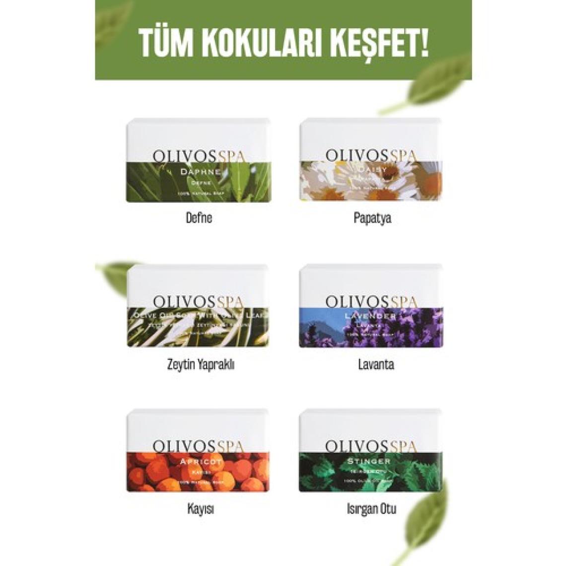 Olivos %100 Doğal Spa Serisi Üzün Çekirdeği Ve Zeytinyağı Katı Sabun El Sabunu Nem Dengeleyici 250 gr