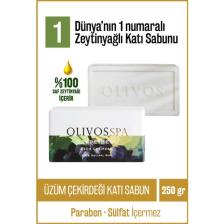 Olivos %100 Doğal Spa Serisi Üzün Çekirdeği Ve Zeytinyağı Katı Sabun El Sabunu Nem Dengeleyici 250 gr