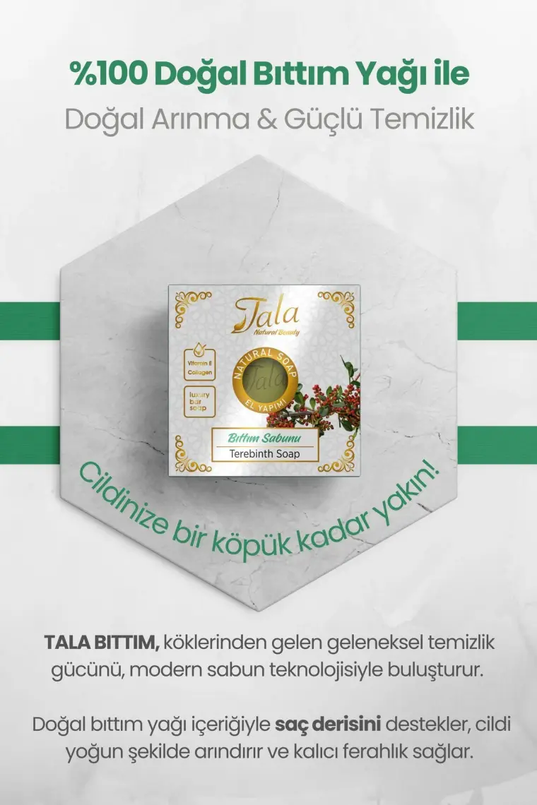 Tala Bıttım Sabunu Doğal Kepek 150 gr
