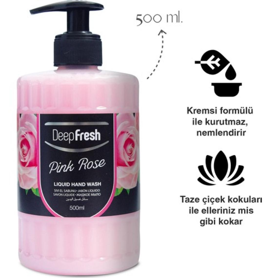 Deep Fresh Romance Pembe Gül Sıvı Sabun 500 ml