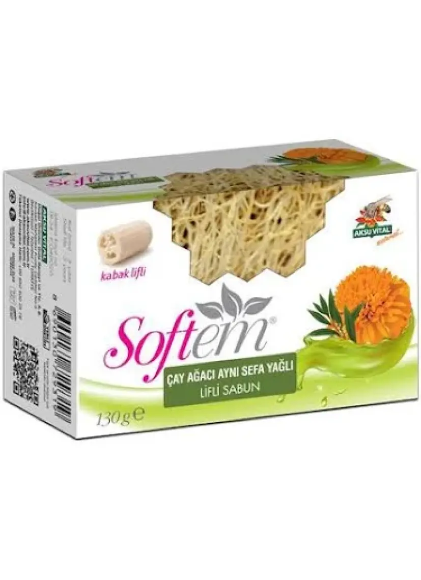 Softem Çay Ağacı ve Aynı Sefa Yağlı Kabak Lifli Sabun 130 gr