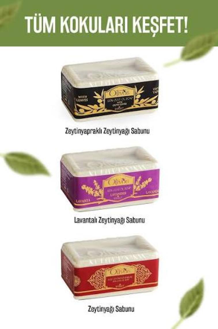 Olivos Doğal Klasik Lavanta Ve Zeytinyağlı Katı Sabun Zeytinyağı El Sabunu Yoğun Nemlendirici 180 gr