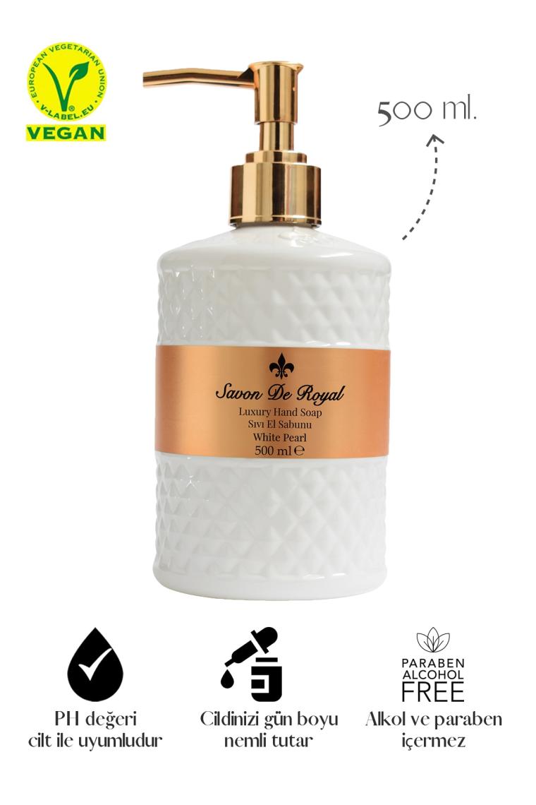 Savon De Royal Luxury Vegan White Pearl 500 ml Sıvı Sabun