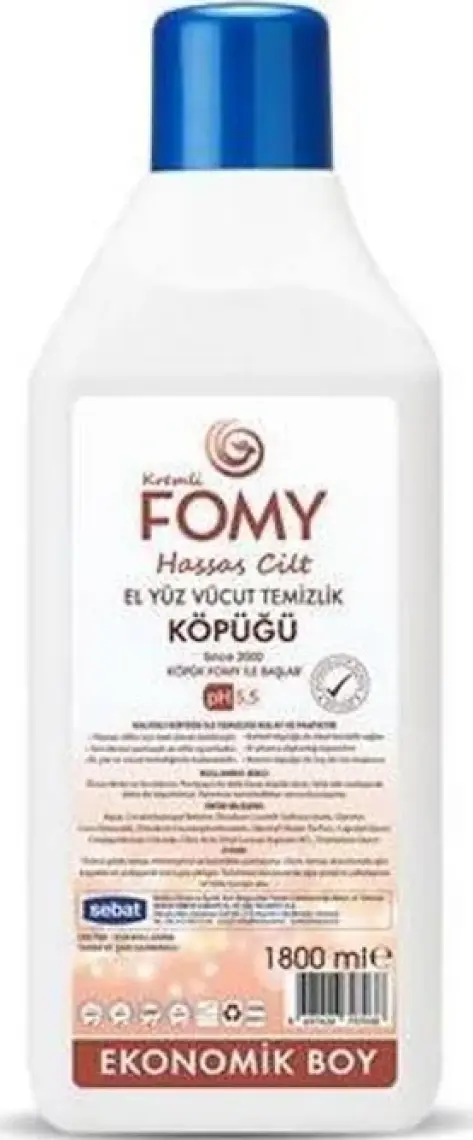 Fomy Hassas Cilt El Temizlik Köpüğü 1800 ml