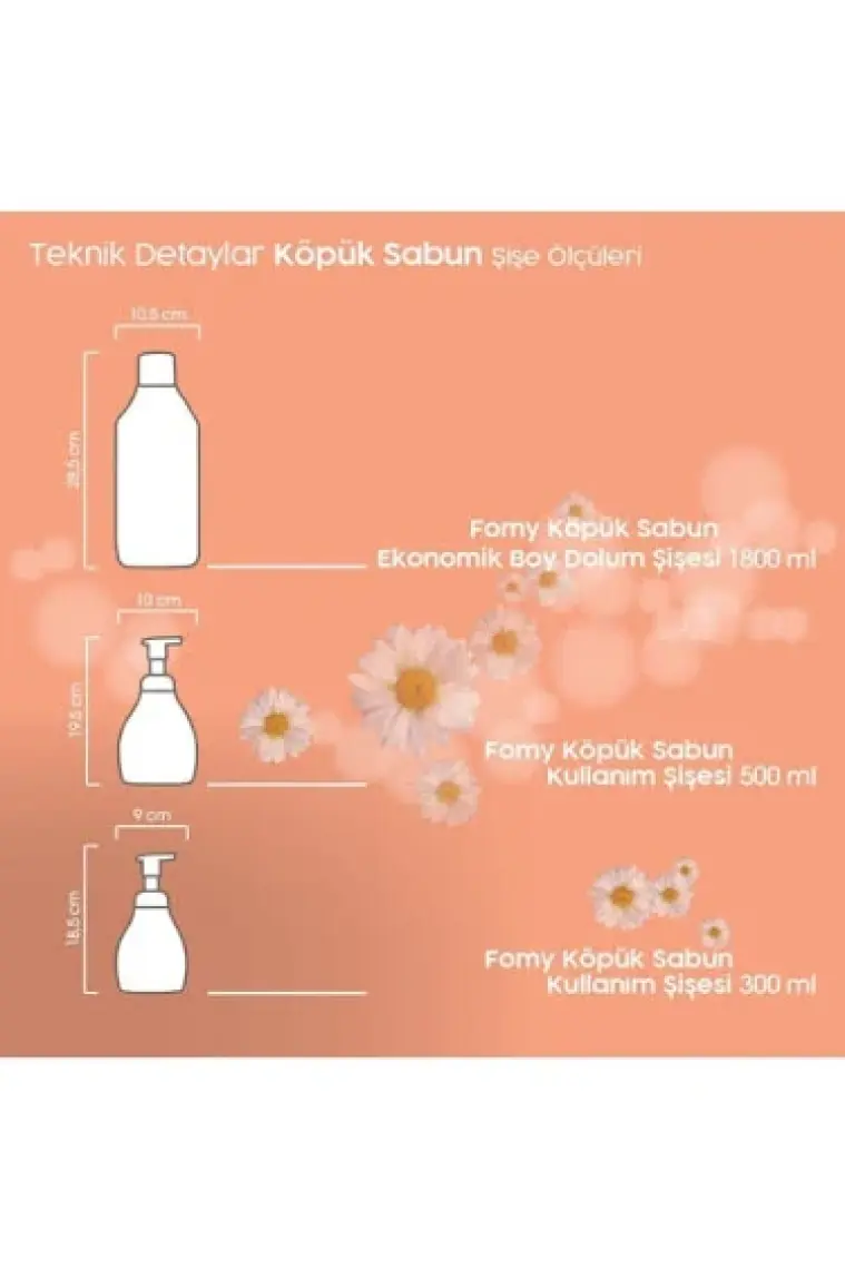Fomy Hassas Cilt El Temizlik Köpüğü 1800 ml