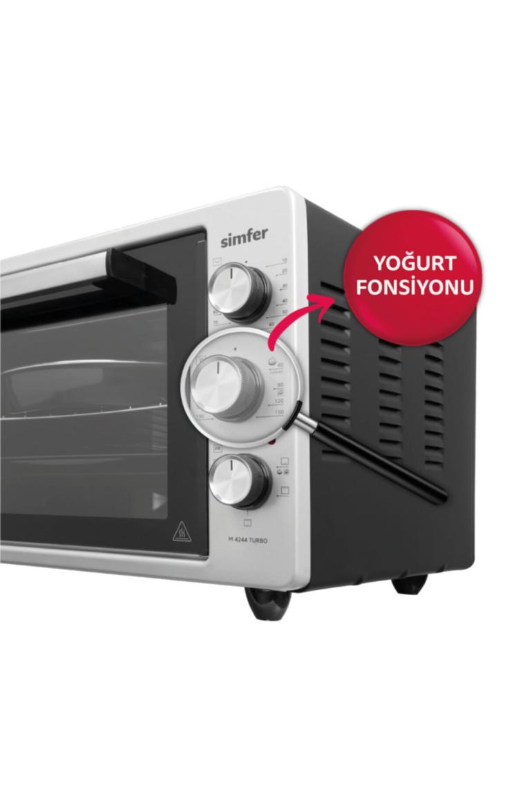 4244 Inox Gri 42 Litre Turbo Midi Fırın