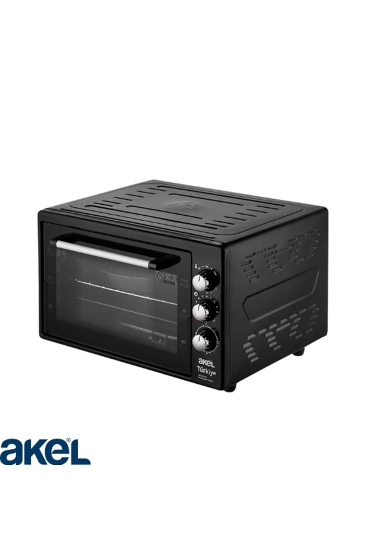 Akel AF380L Lambalı Termostatlı Siyah Midi Fırın