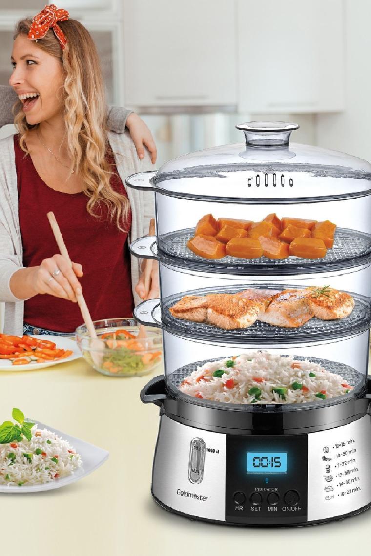 Biofit Led Ekranlı 120 Dakika Zaman Ayarlı 10 lt Dijital Buharlı Pişirici Gm7268d