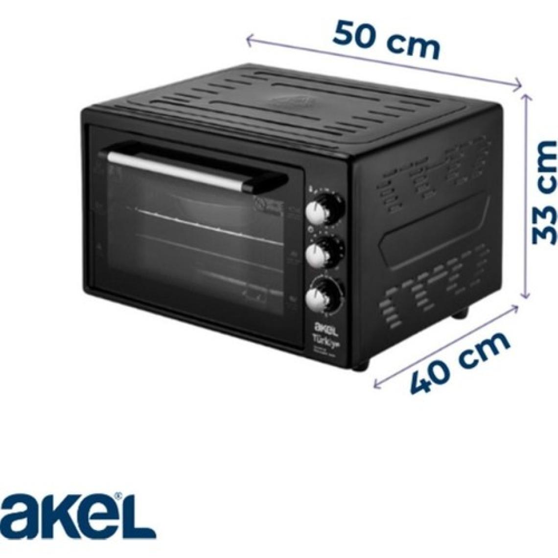 Akel AF380L Lambalı, Termostatlı, Saatli 38 Litre Midi Fırın