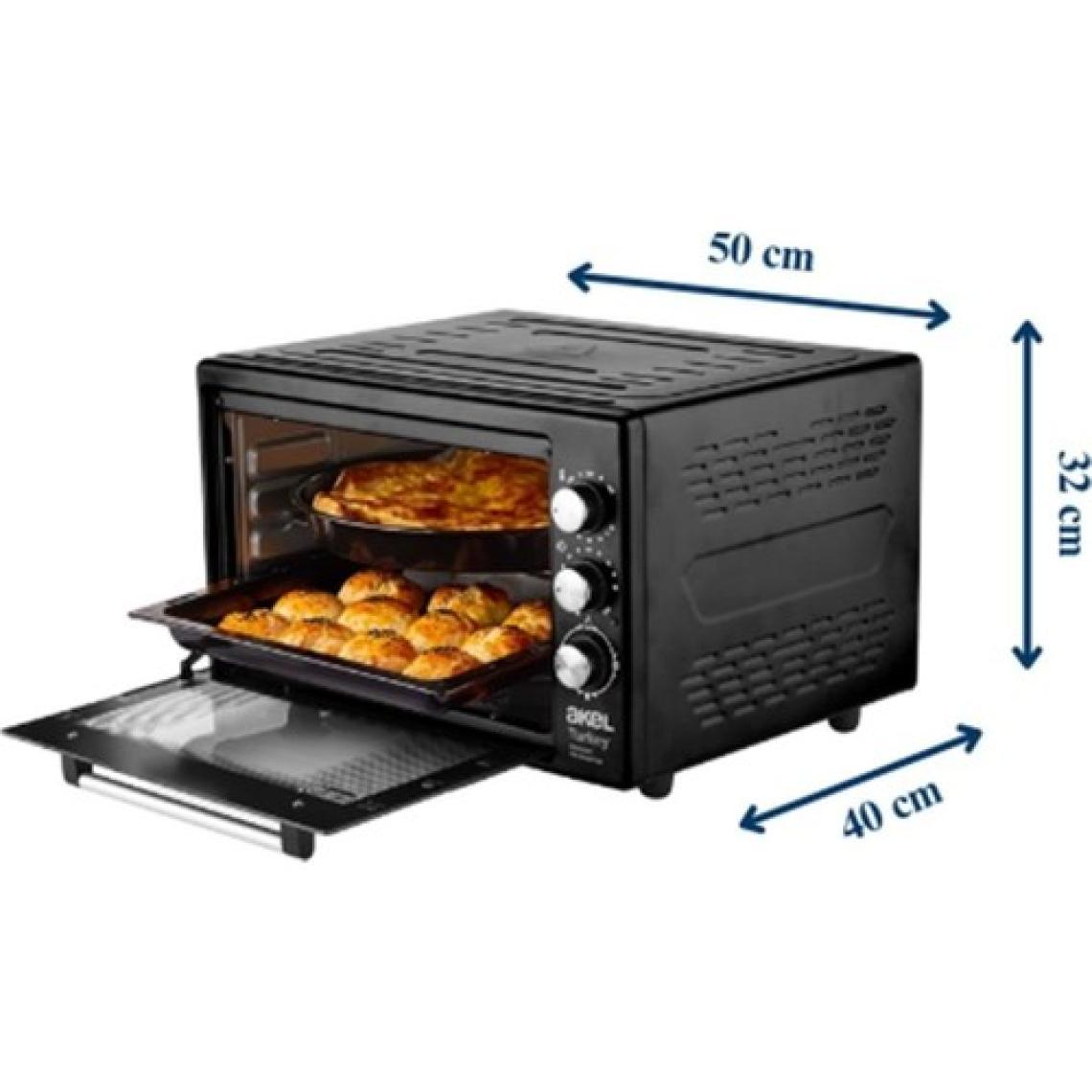 Akel AF380L Lambalı, Termostatlı, Saatli 38 Litre Midi Fırın