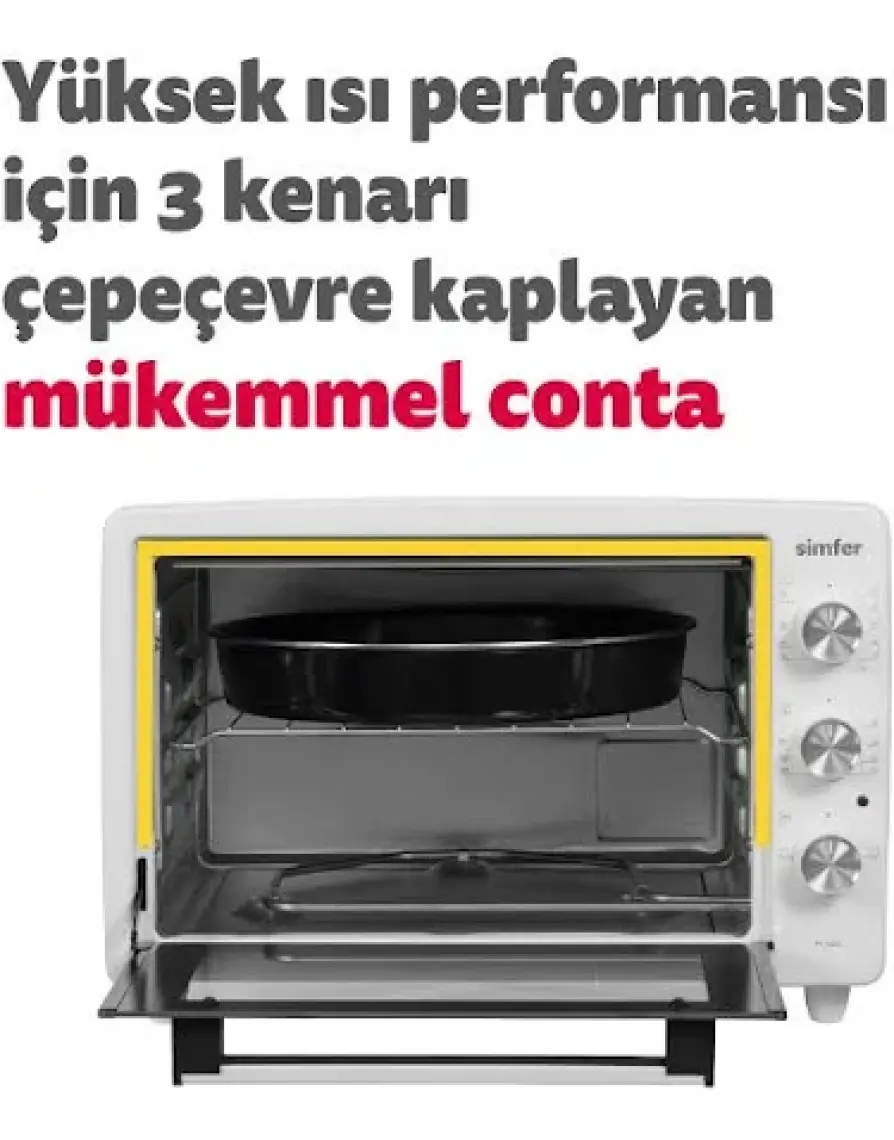 Simfer 3420 Midi Fırın - Beyaz - 34 lt