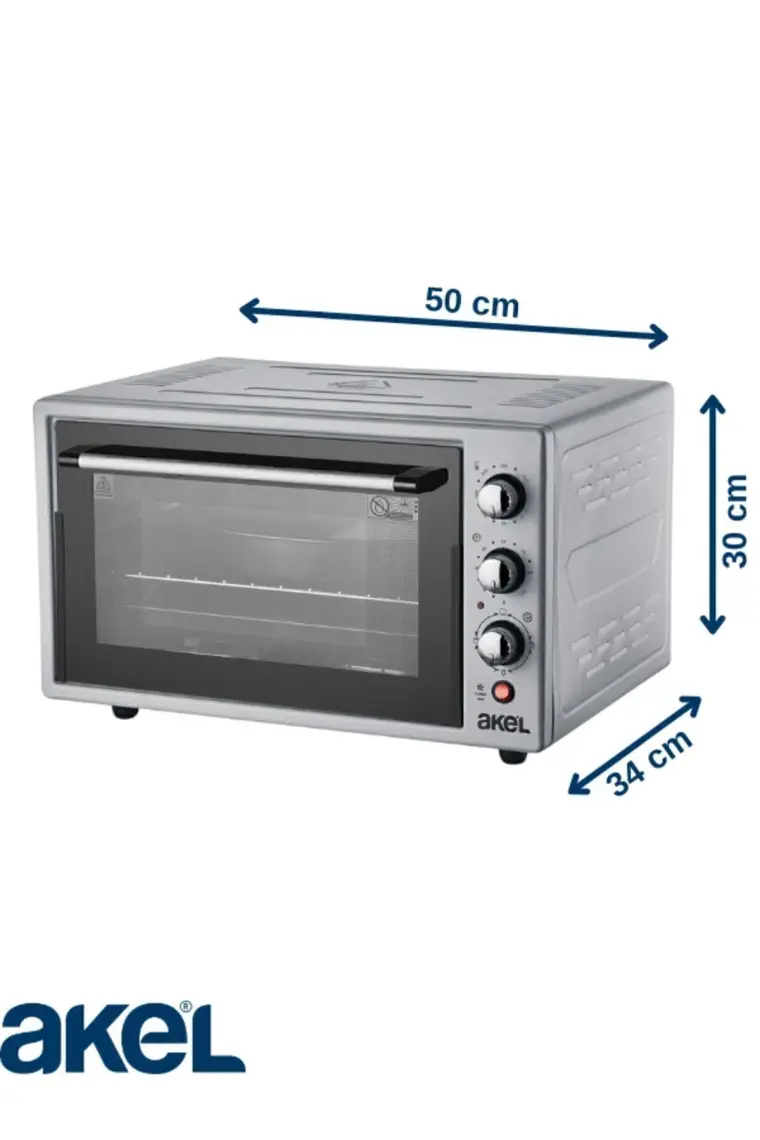 AKEL AF280LF Termostatlı, Saatli, Lambalı, Fanlı Midi Fırın