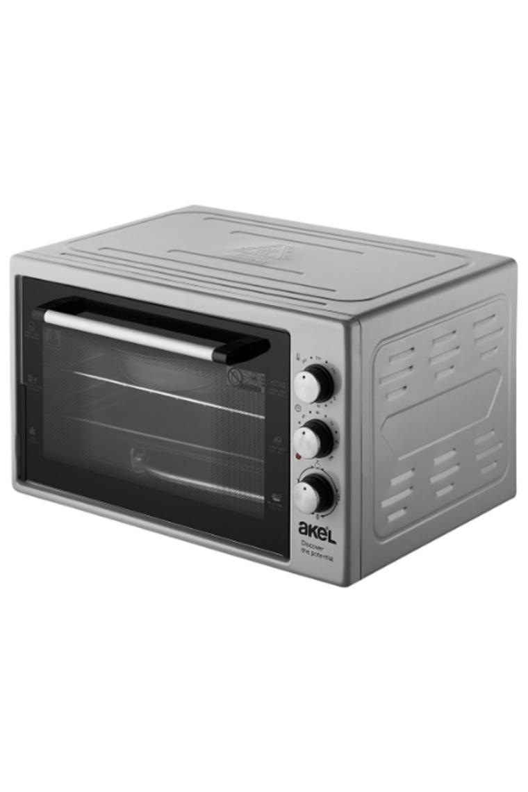 Akel AF380 38 lt Termostatlı Gri Midi Fırın
