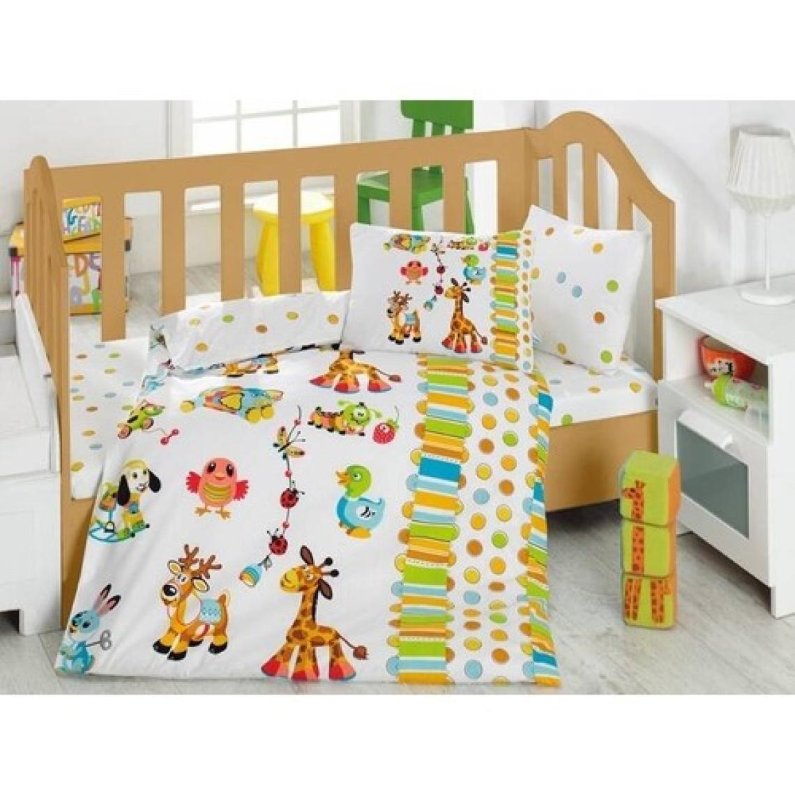 Cotton Box Bebek Nevresim Takımı - Oyun Bahçesi Turkuaz