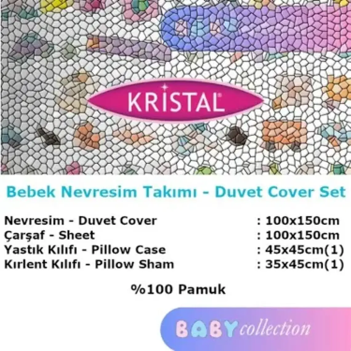 Kristal Kristal Hug Me Kırmızı Bebek Nevresim Takımı