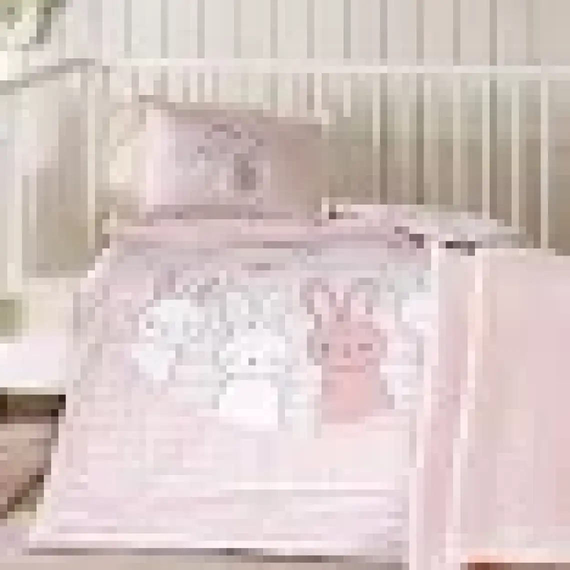 Özdilek Hello Rabbit Pembe Battaniyeli Bebek Nevresim Takımı