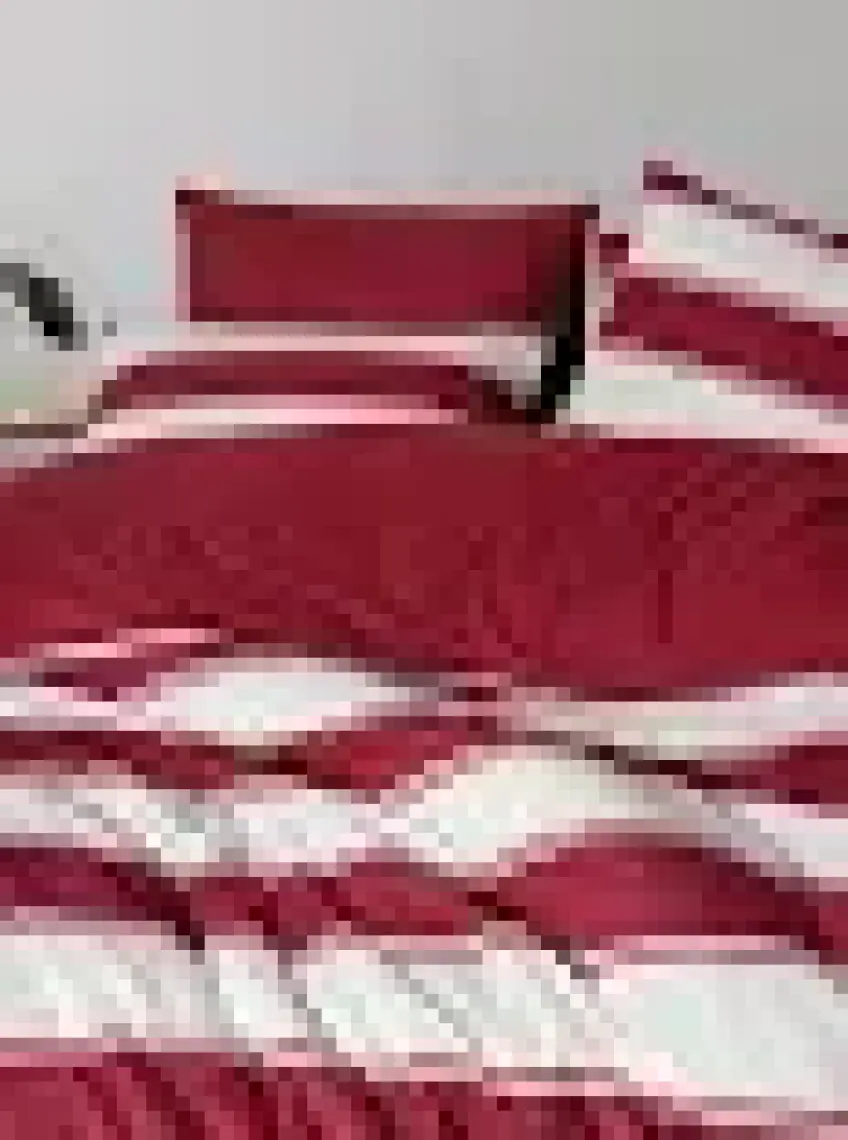Cozy Home Festive Çift Kişilik Lastikli Çarşaflı Nevresim Takımı Jolly Kırmızı