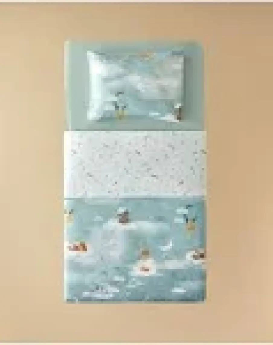 English Home Funny Animals Pamuklu Bebe Nevresim Takımı Yeşil