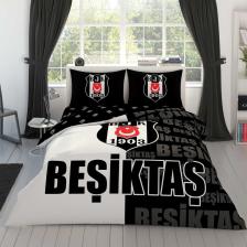 - Beşiktaş Parçalı Logo Lisanslı Çift Kişilik Nevresim Takımı