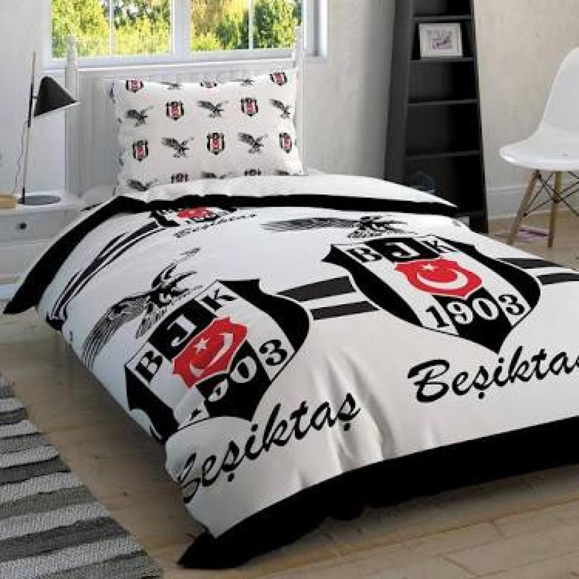 Taç Beşiktaş Parçalı Logo Pamuk Nevresim Takımı 769461330164